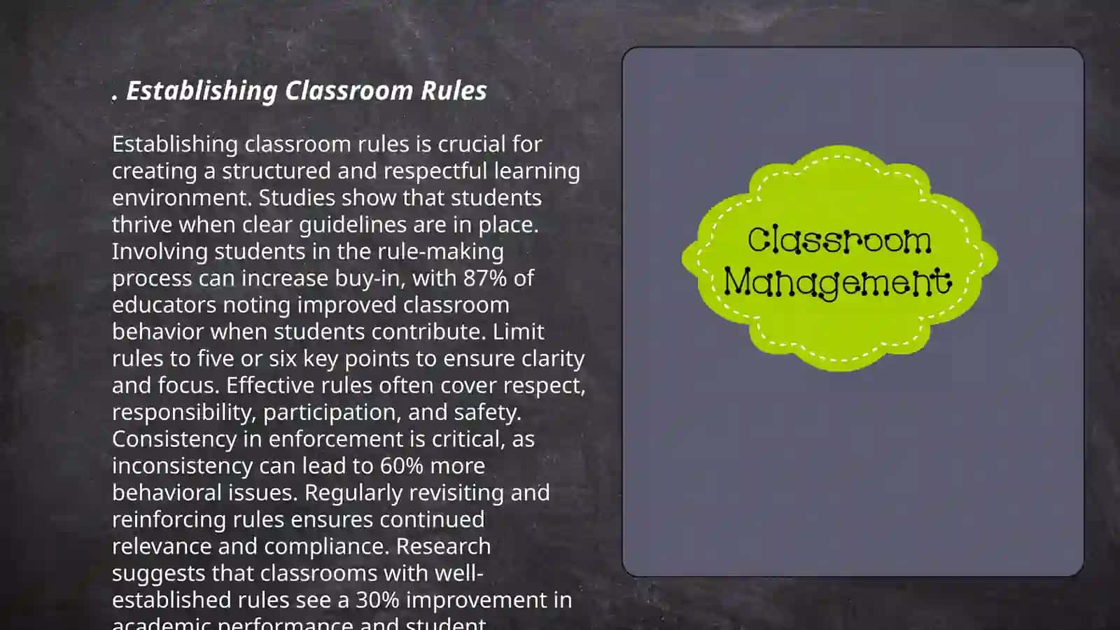 The Classroom management 3