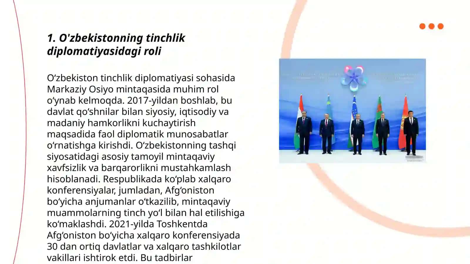 O'zbekistonning tinchlik diplomatiyasidagi roli 3