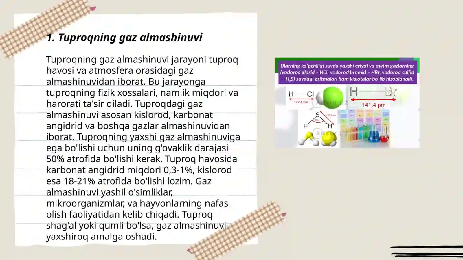 Tuproqning havo xossalari va havo rejimini aniqlash 3