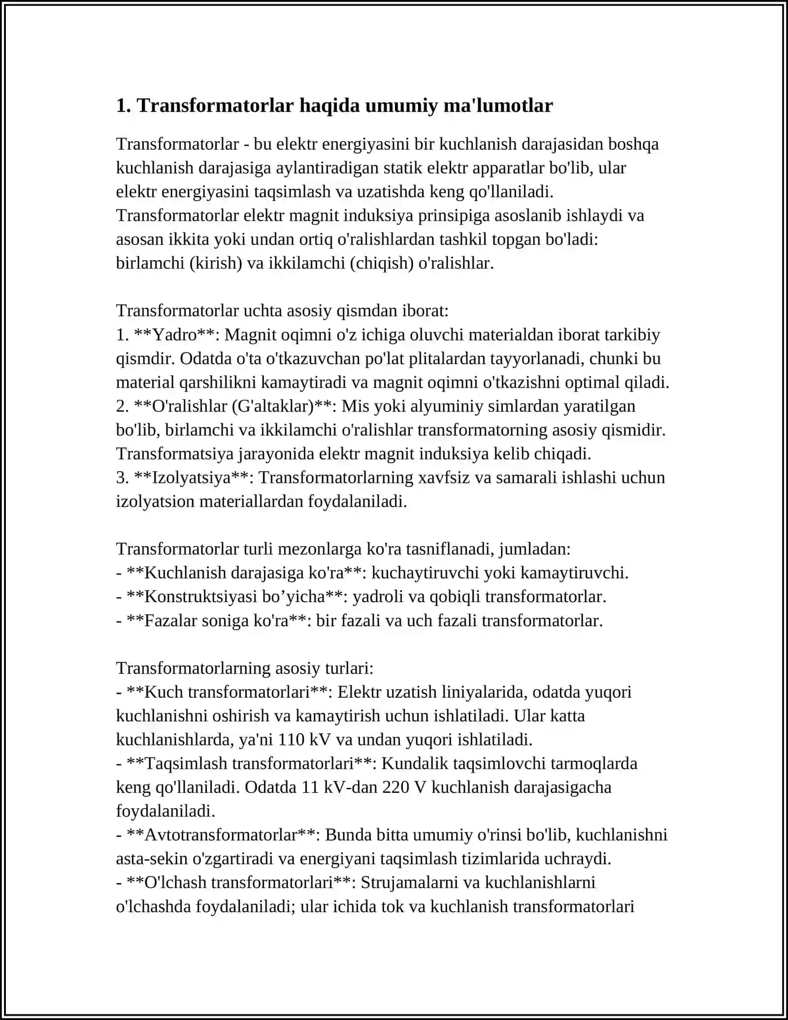 TRANSFORMATORLAR 3