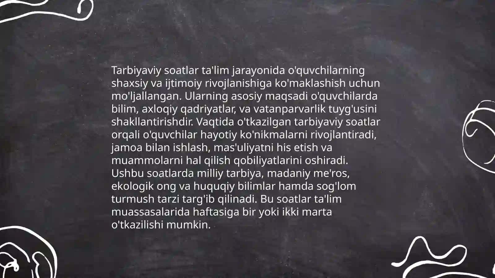 Tarbiyaviy soatlarni tashkil etish va oʻtkazishning tartib, usullari 3