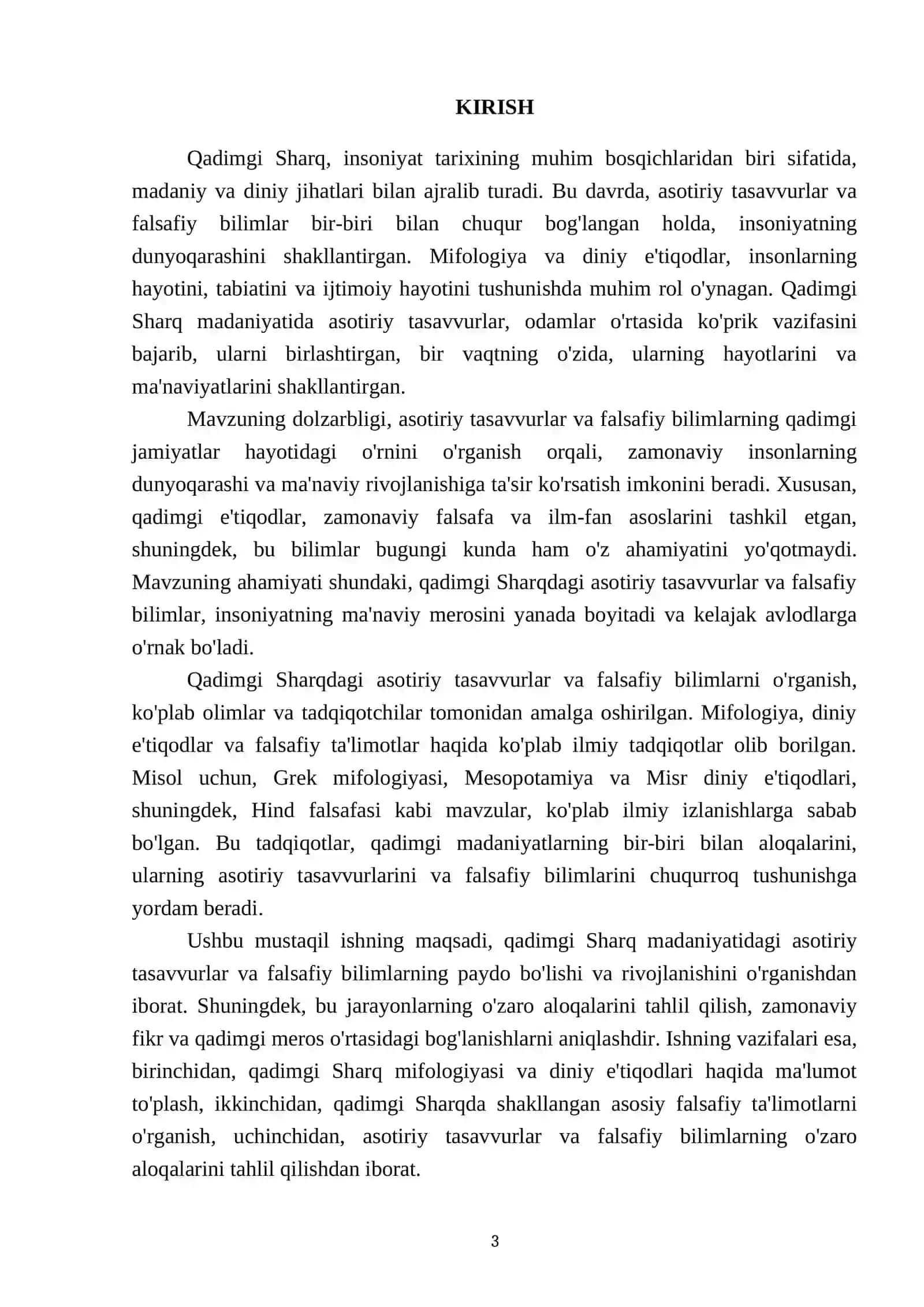 Qadimgi sharqda asotiriy tasavvurlar va falsafiy bilimlarning paydo bulishi 3