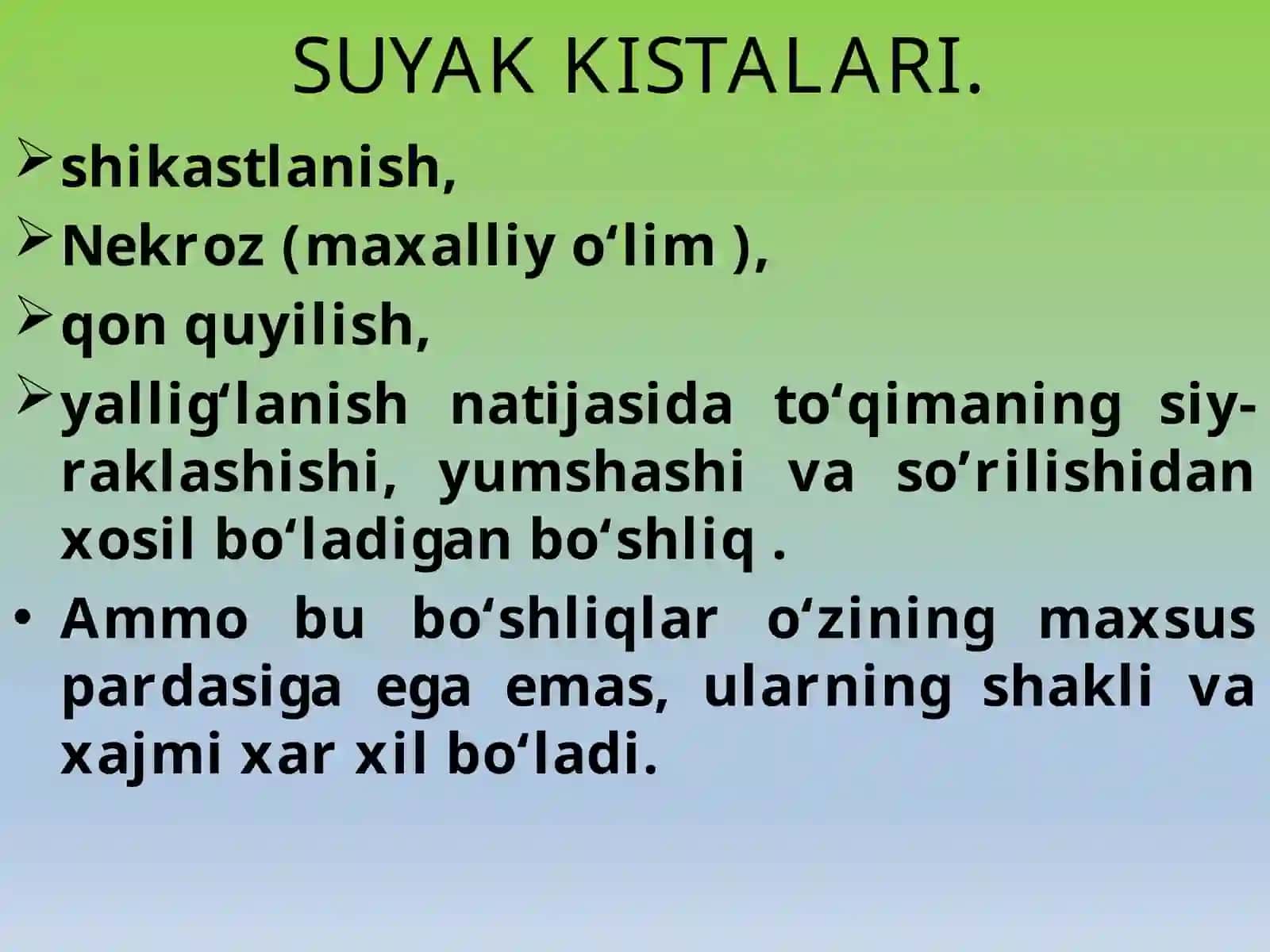 yuz jag‘ sohasi o‘smalari 3