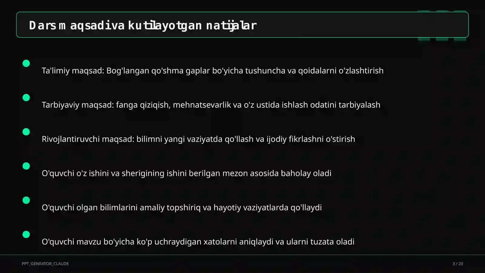 Bog'langan qo'shma gaplar (9-sinf) 3