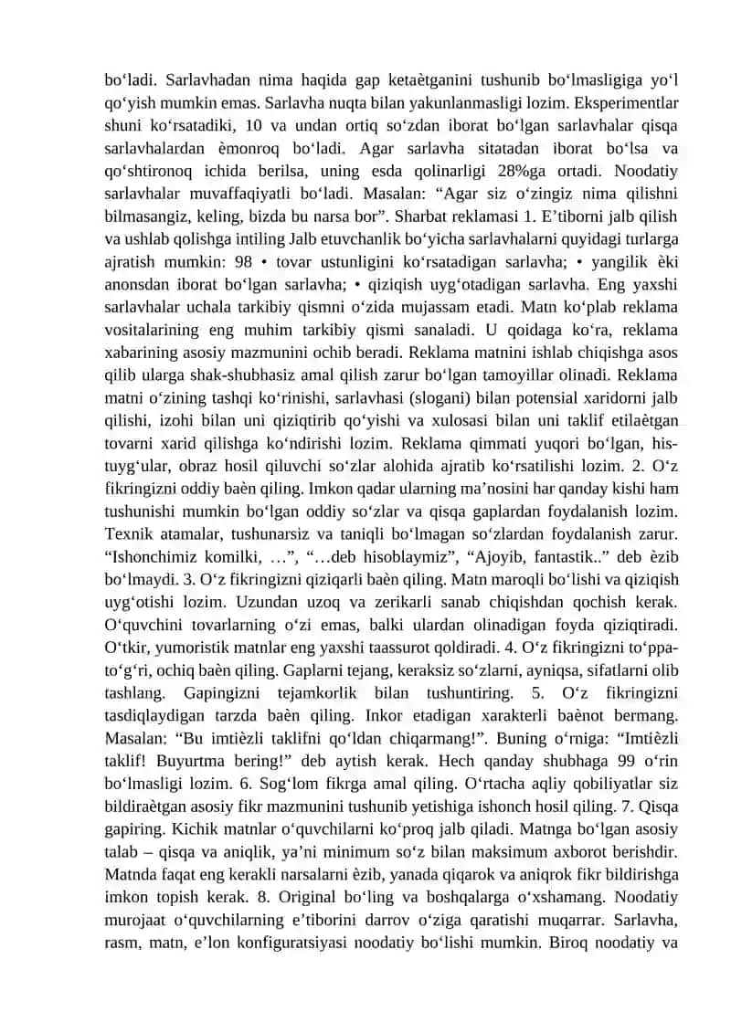Reklama faoliyati 3