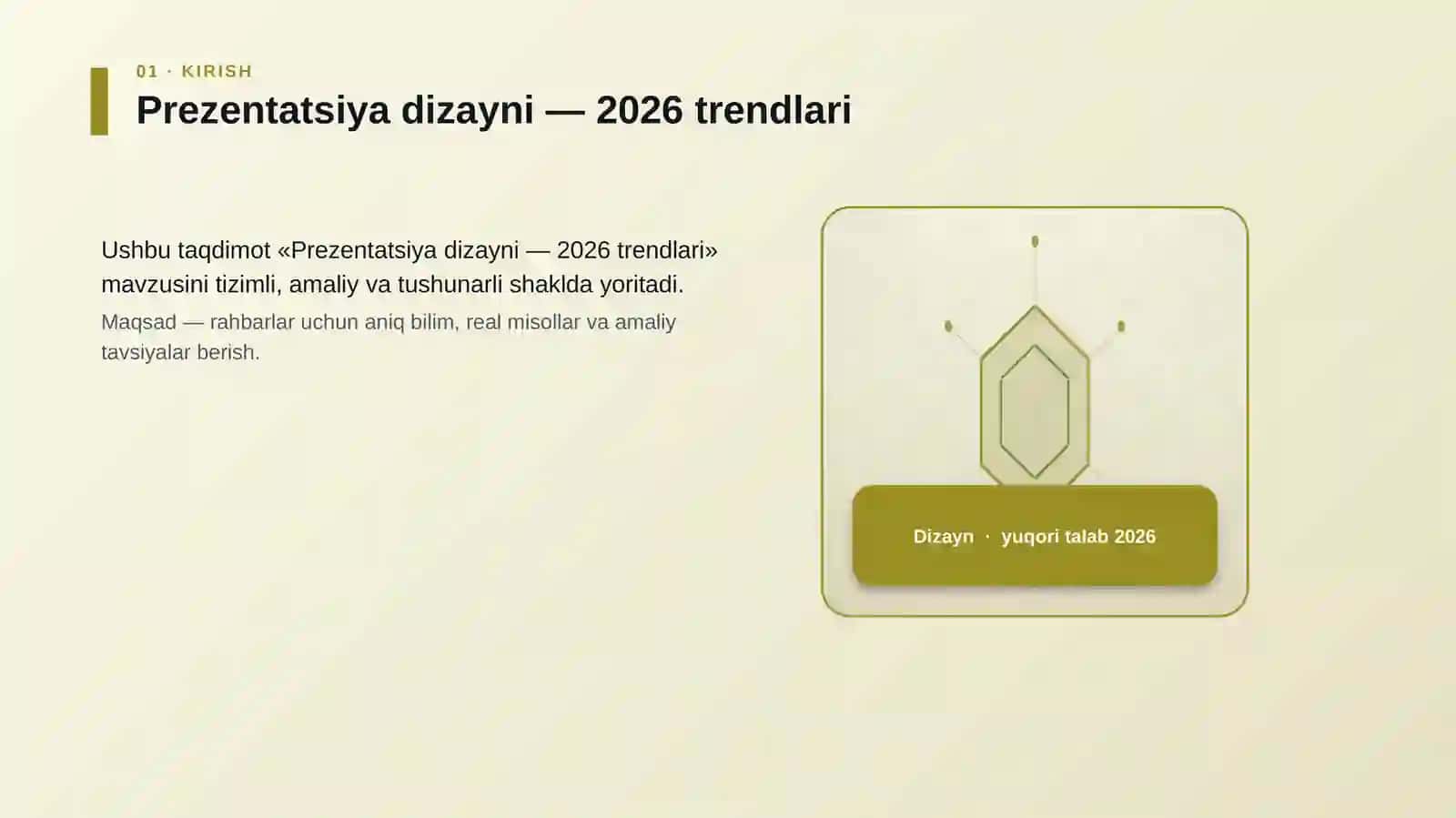 Prezentatsiya dizayni — 2026 trendlari 3