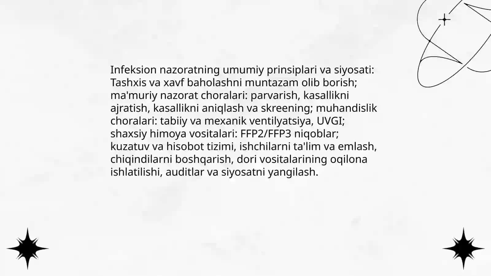 Tuberkulyozga qarshi muassasalarda infeksion nazoratni olib borish 3