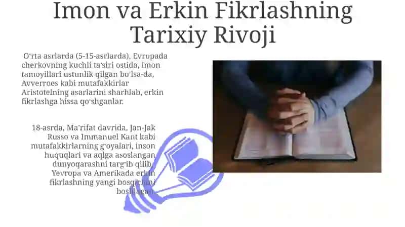 Imom va Erkin Fikrlashning Tarixiy Rivoji 3