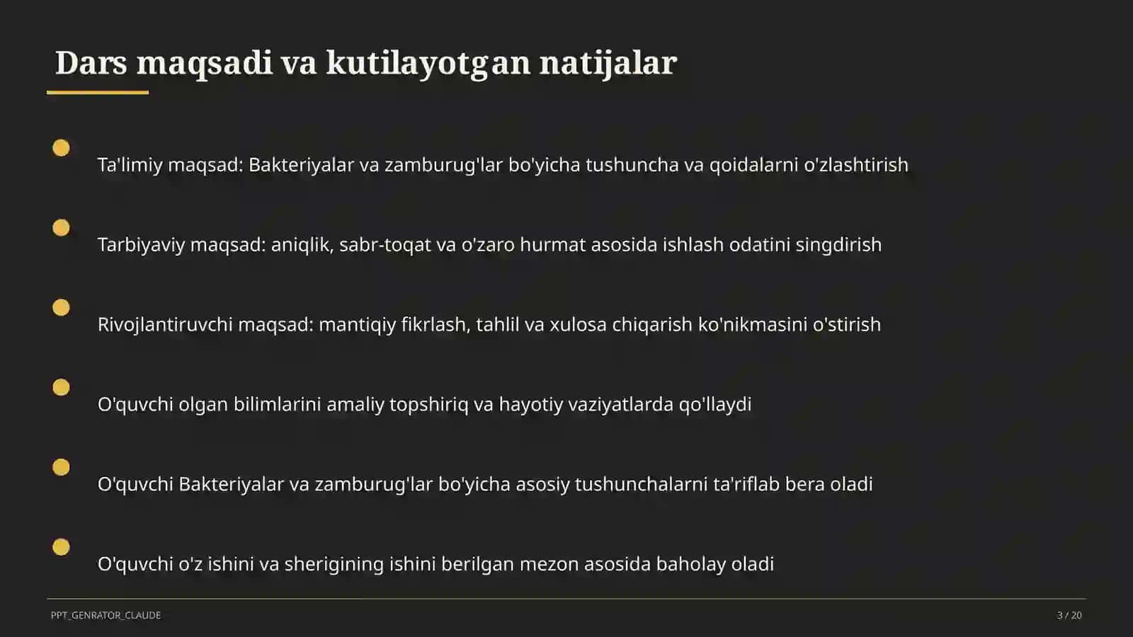 Bakteriyalar va zamburug'lar (6-sinf) 3