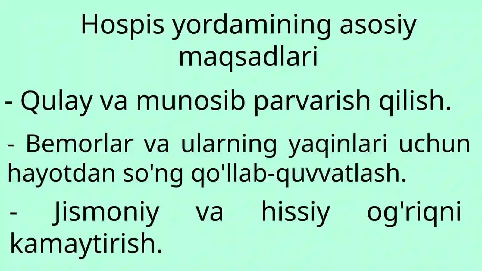 “Chet eldagi Xospis xizmati” mavzusida tayyorlagan taqdimot ishi 3