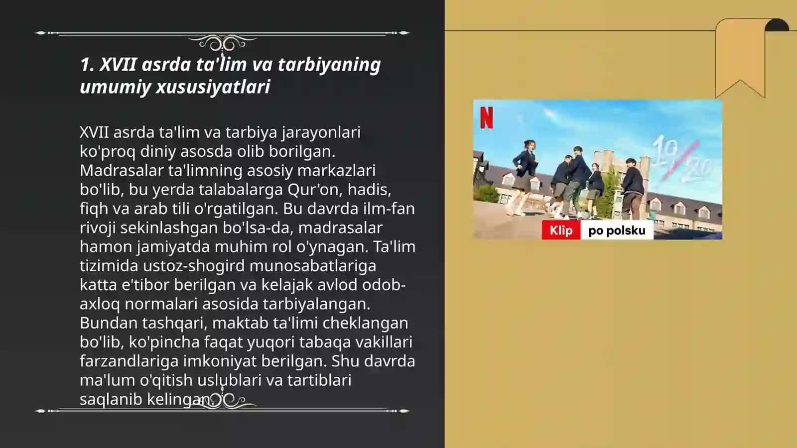 XVII asırdan XIX asrning yarmigacha tarbiya maktab va pedagogik fikrlar rivoji 3
