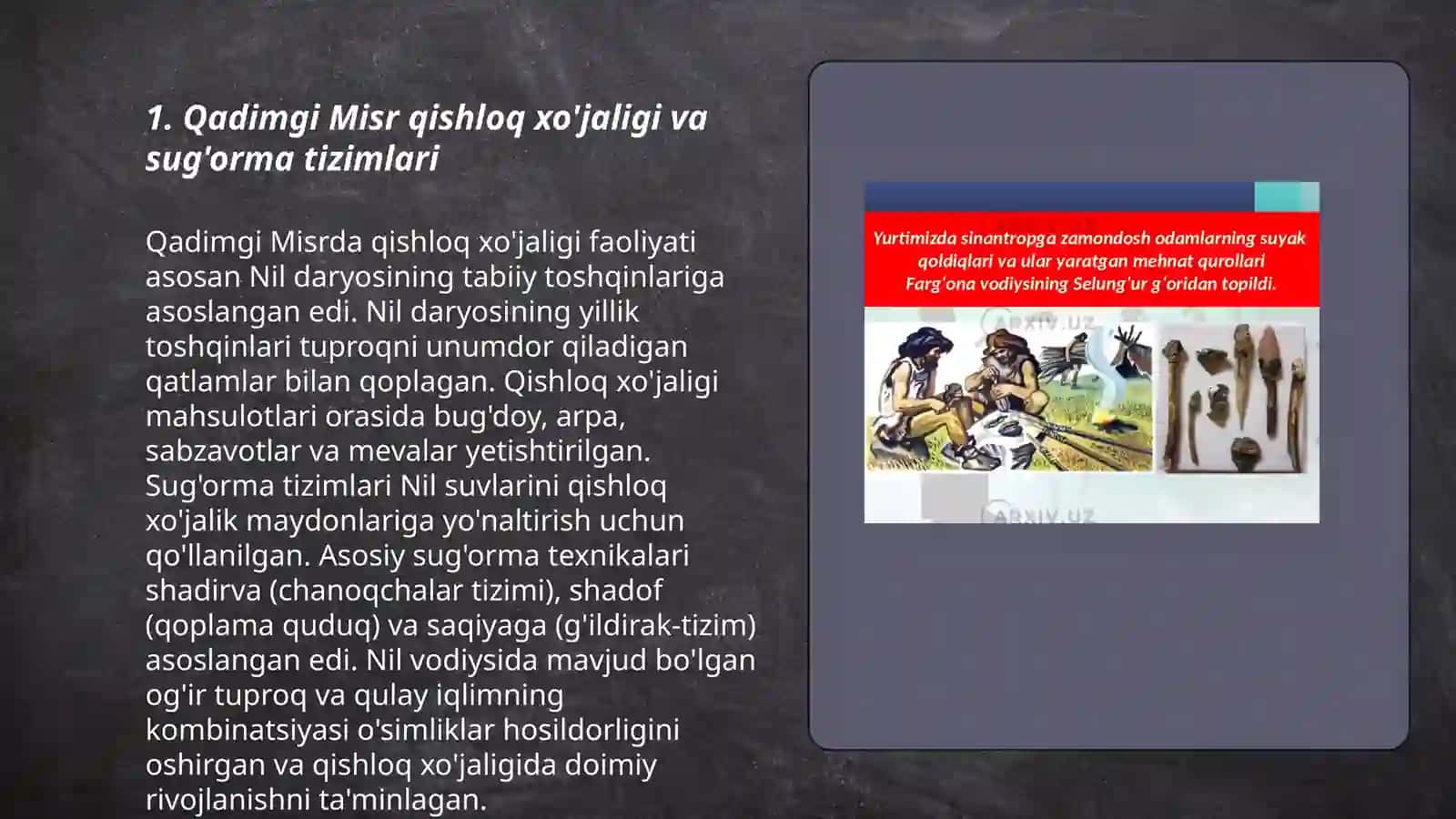Qadimgi Misirdagi birinchi iqtisodiy g'oyalar 3