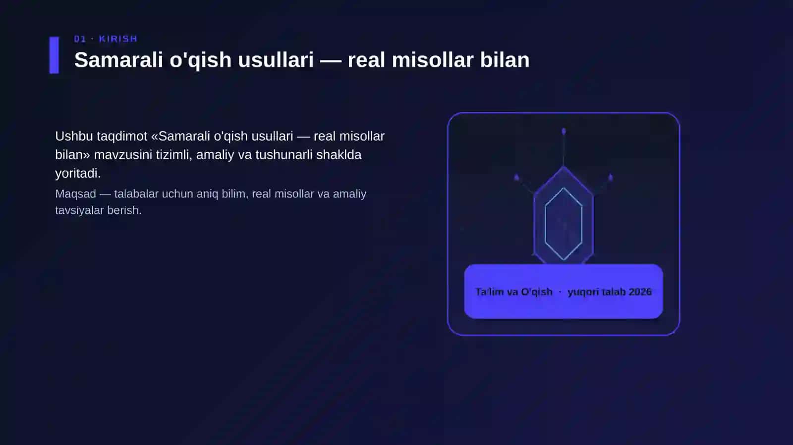Samarali o'qish usullari — real misollar bilan 3