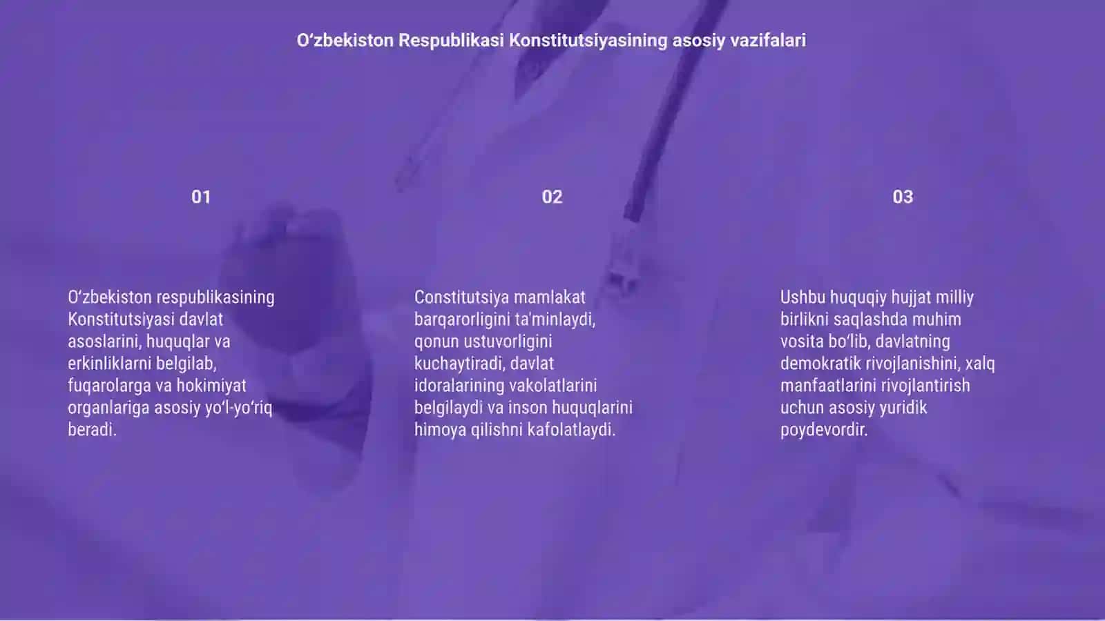 Oʻzbekiston respublikasi Konstitutsiya 3