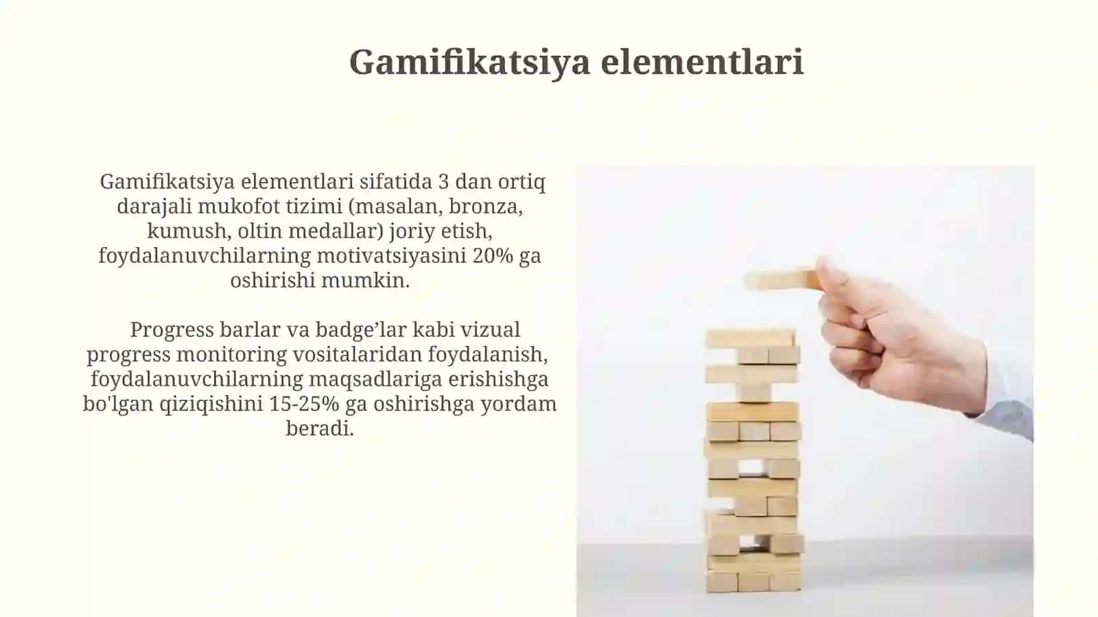 Gamifikatsiya elementlari 3