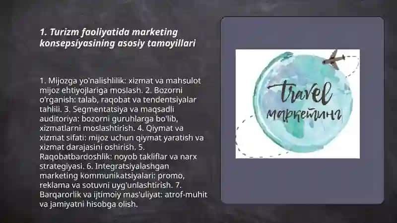Turizm faoliyatida marketing konsepsiyasi 3