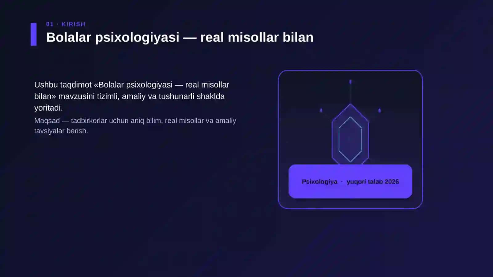 "Bolalar psixologiyasi — real misollar bilan" 3