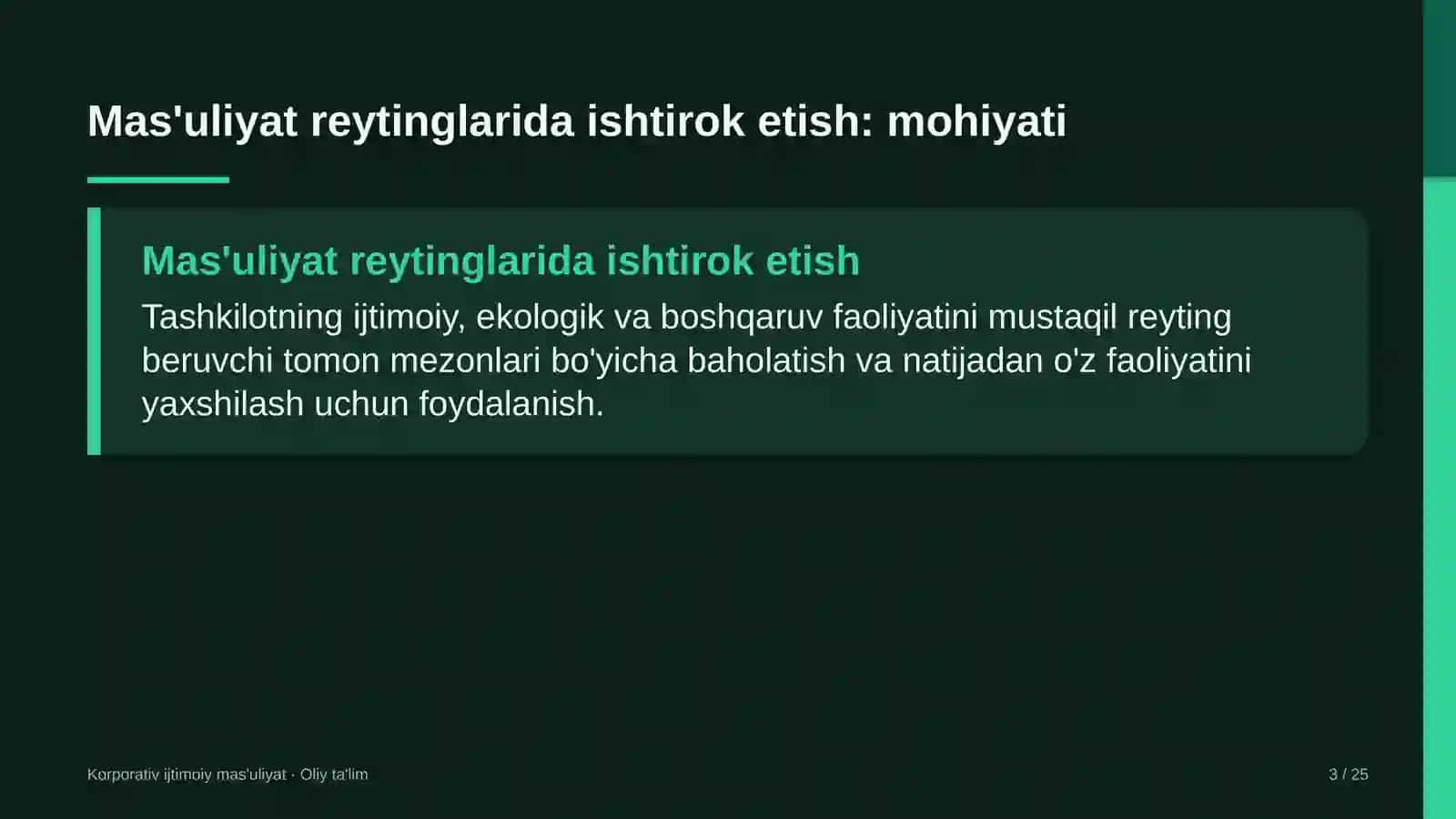 sug'urta kompaniyalarida ijtimoiy mas'uliyat reytinglarida ishtirok etish 7615 3