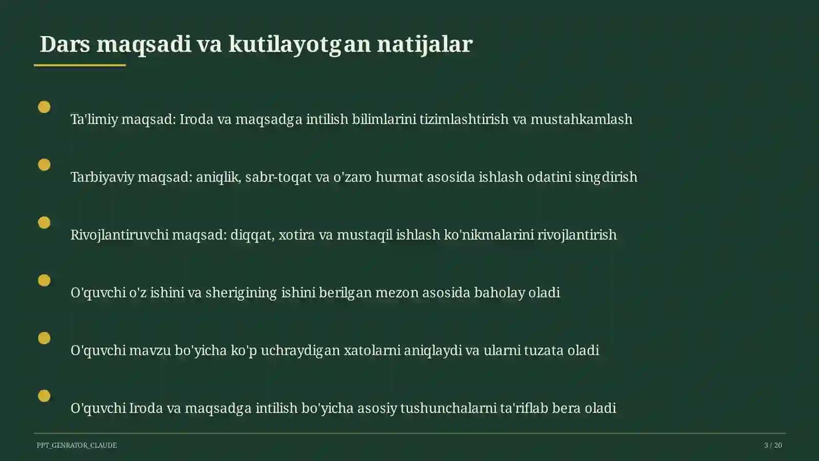 Iroda va maqsadga intilish (9-sinf) 3
