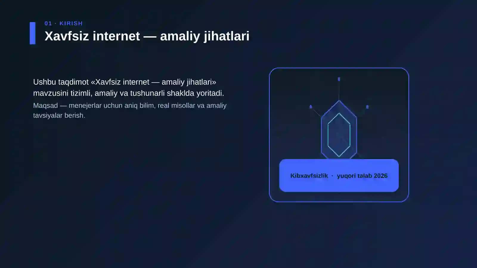 Xavfsiz internet — amaliy jihatlari 3