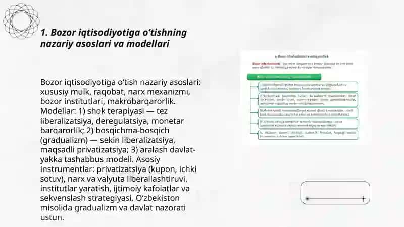 Bozor iqtisodiyotiga oʻtish va uning Oʻzbekistondagi xususiyatlari 3