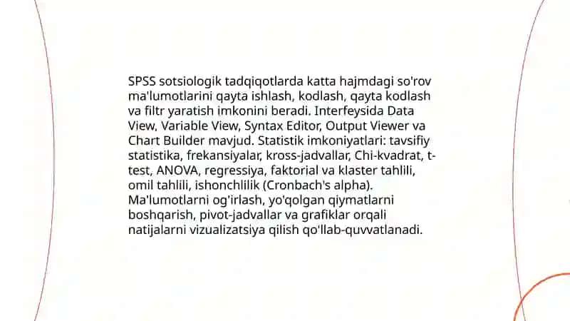 SPSS dasturi 3