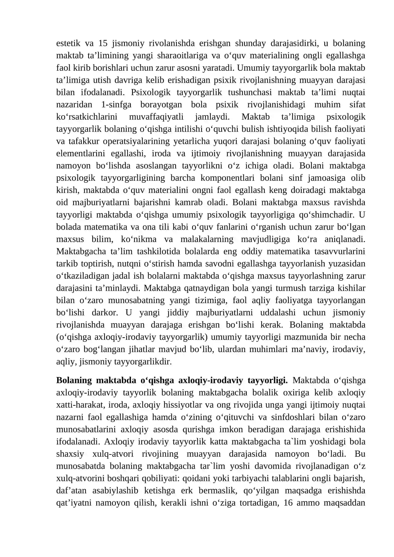 BOLALARNI MAKTAB TA'LIMIGA TAYYORLASHNING ASOSIY YO'NALISHLARI 3