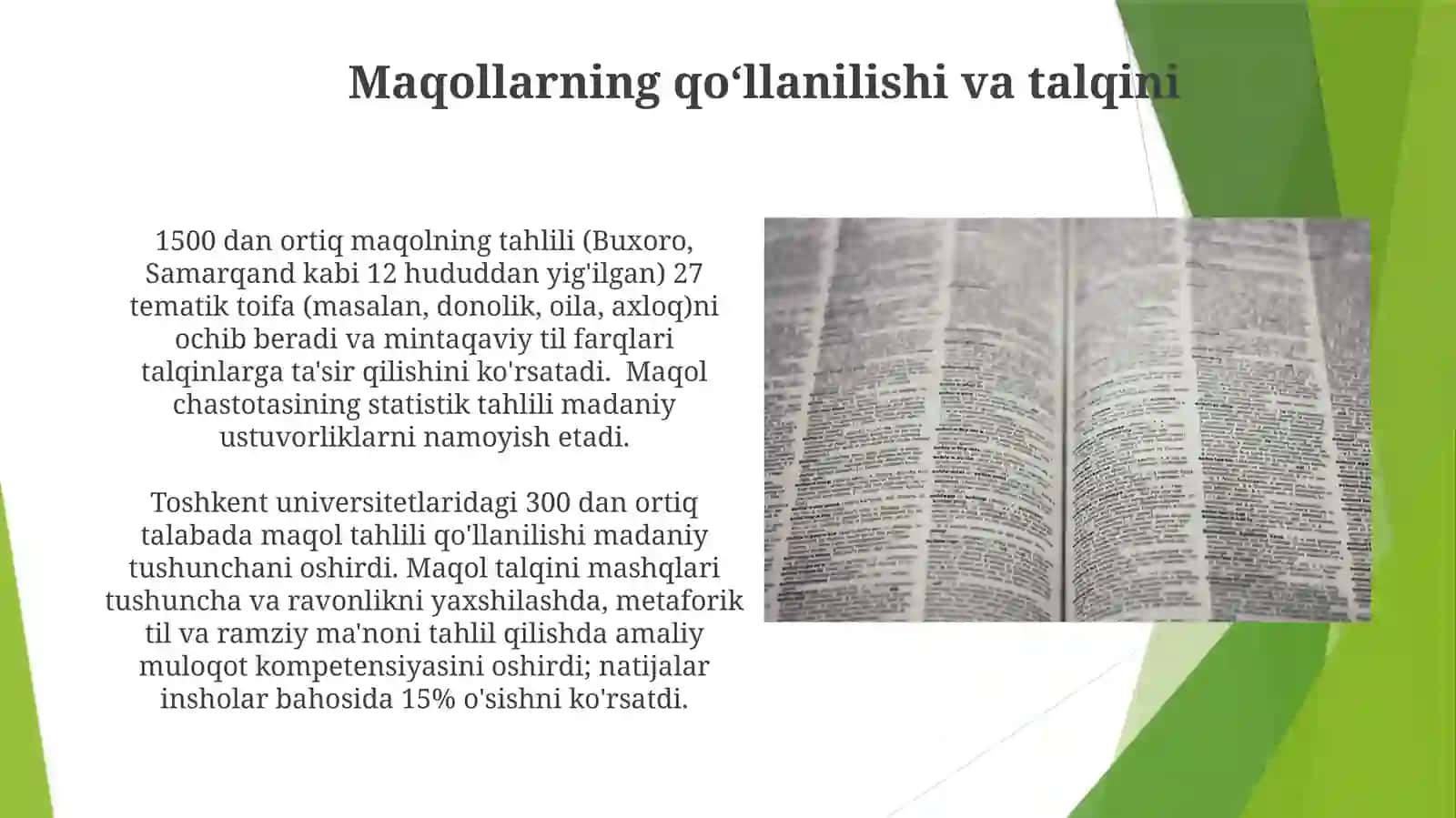 O'zbek xalq maqollarini to'plash va mazmunini sharhlab tahlil qilish 3