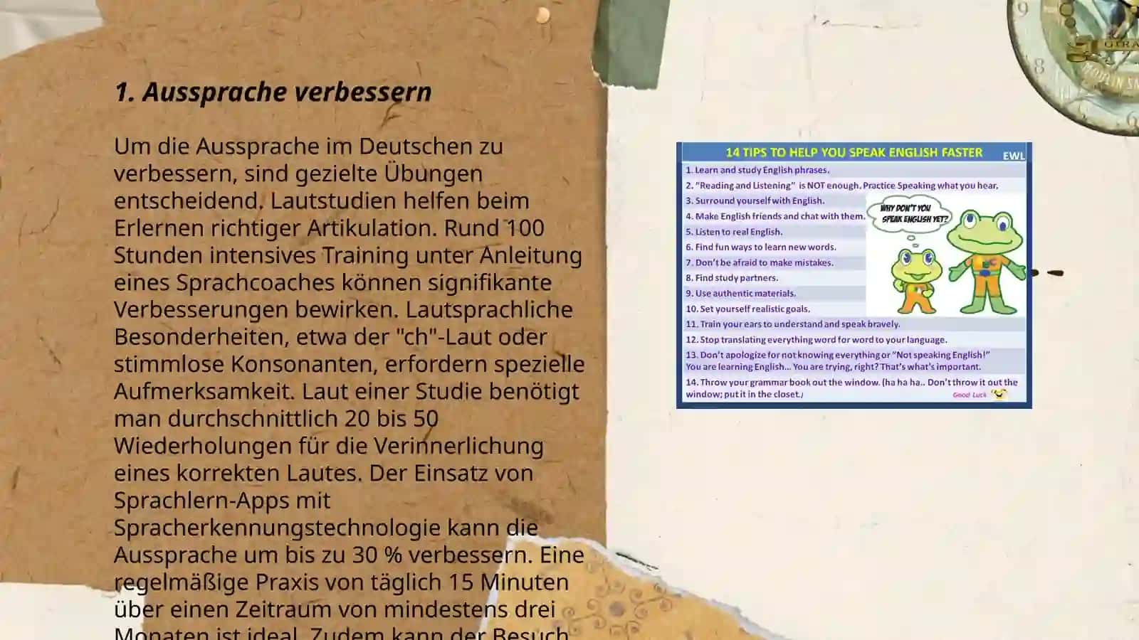 Sprechen lernen 3