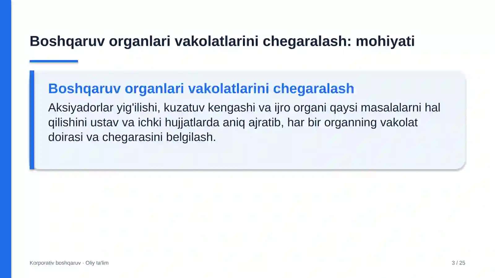 auditorlik tashkilotlarida boshqaruv organlari vakolatlarini chegaralash 8595 3