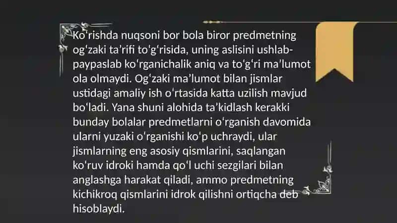 Predmet tasavvurini shakllantirish 3