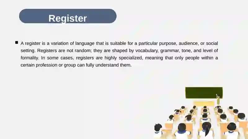 SPECIALIZED VARIETIES OR REGISTERS AND DOMAINS 3