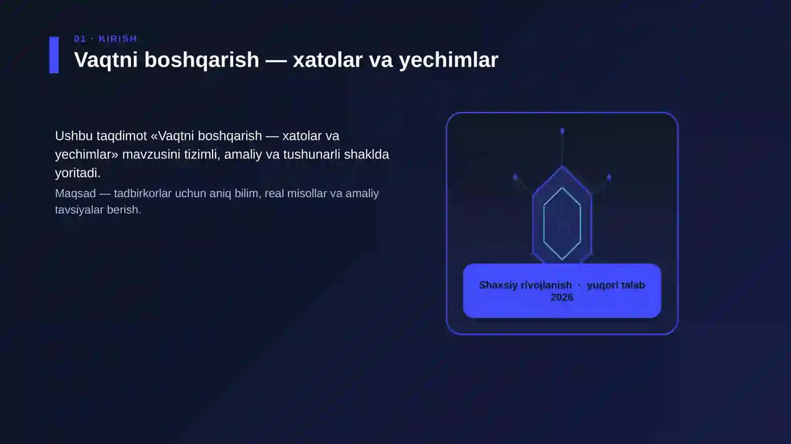 Vaqtni boshqarish — xatolar va yechimlar 3