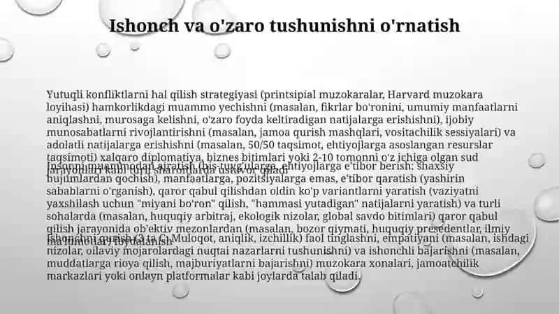 Yutuqli konfliktlarni hal qilish strategiyasi 3