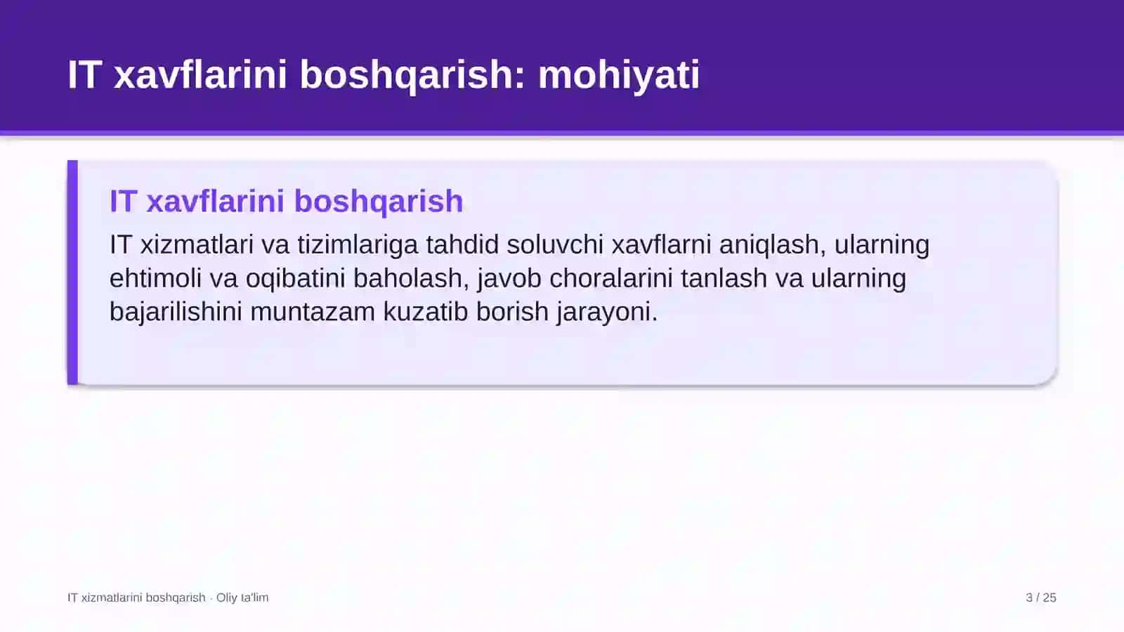 Kompyuter tarmoqlarini boshqarishda axborot texnologiyalari xavflarini boshqarish 3