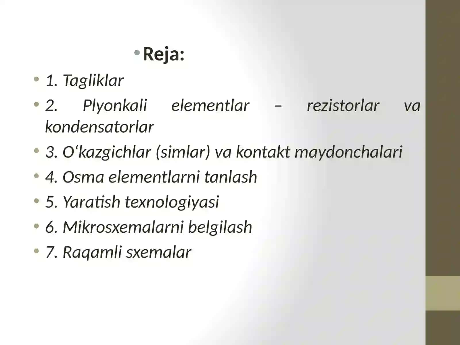 Analogli integral sxemalar 3