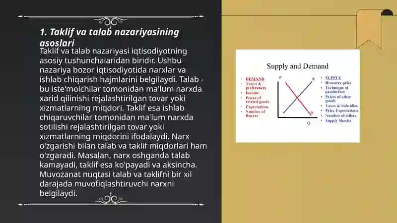 Talab va taklif nazariyasi 3