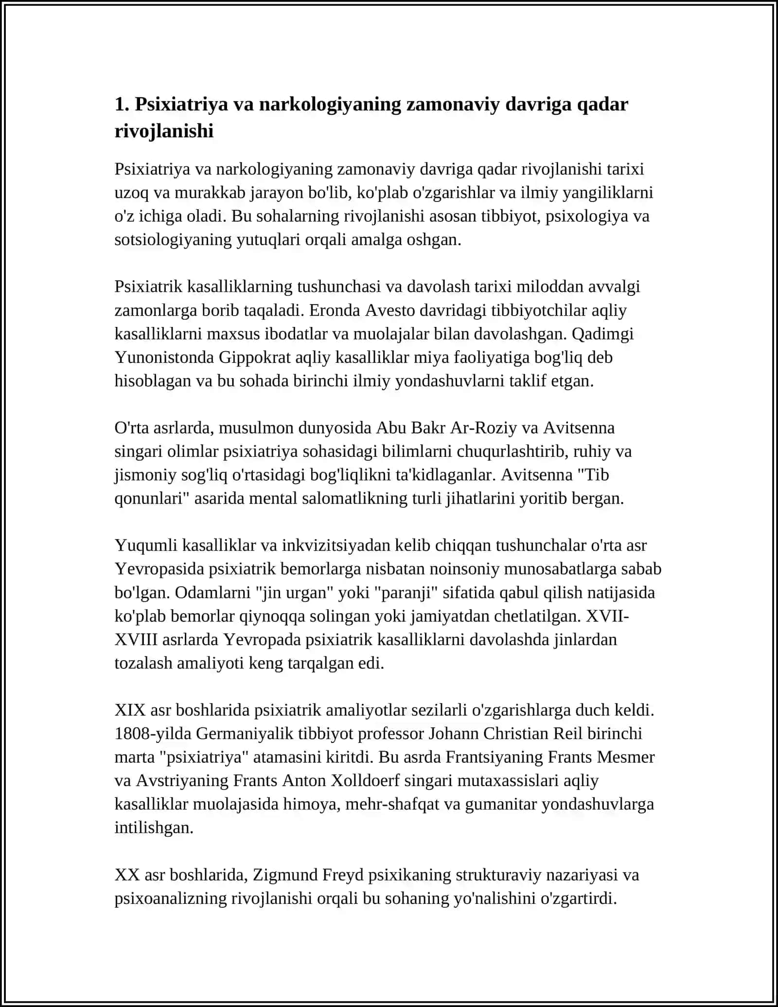 PSIXIATRIYA VA NARKOLOGIYA FANINING RIVOJLANISH TARIXI 3