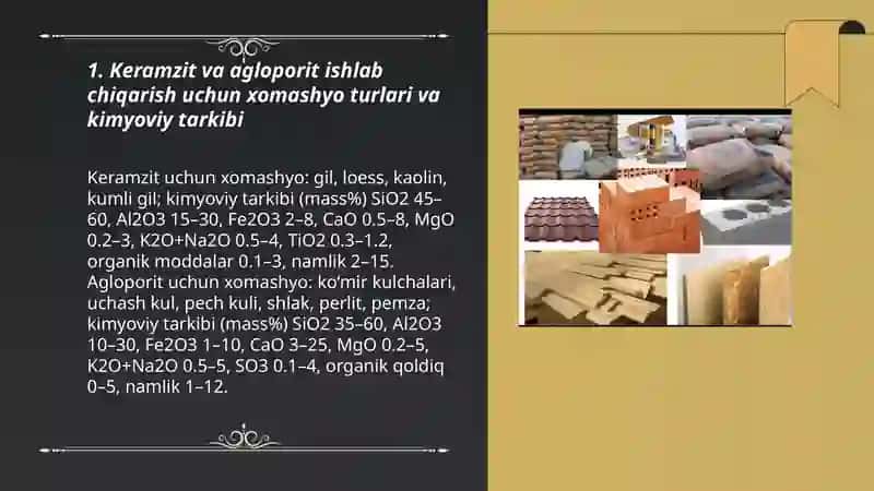 Keramzit va agloporit ishlab chiqarish texnologiyasi 3