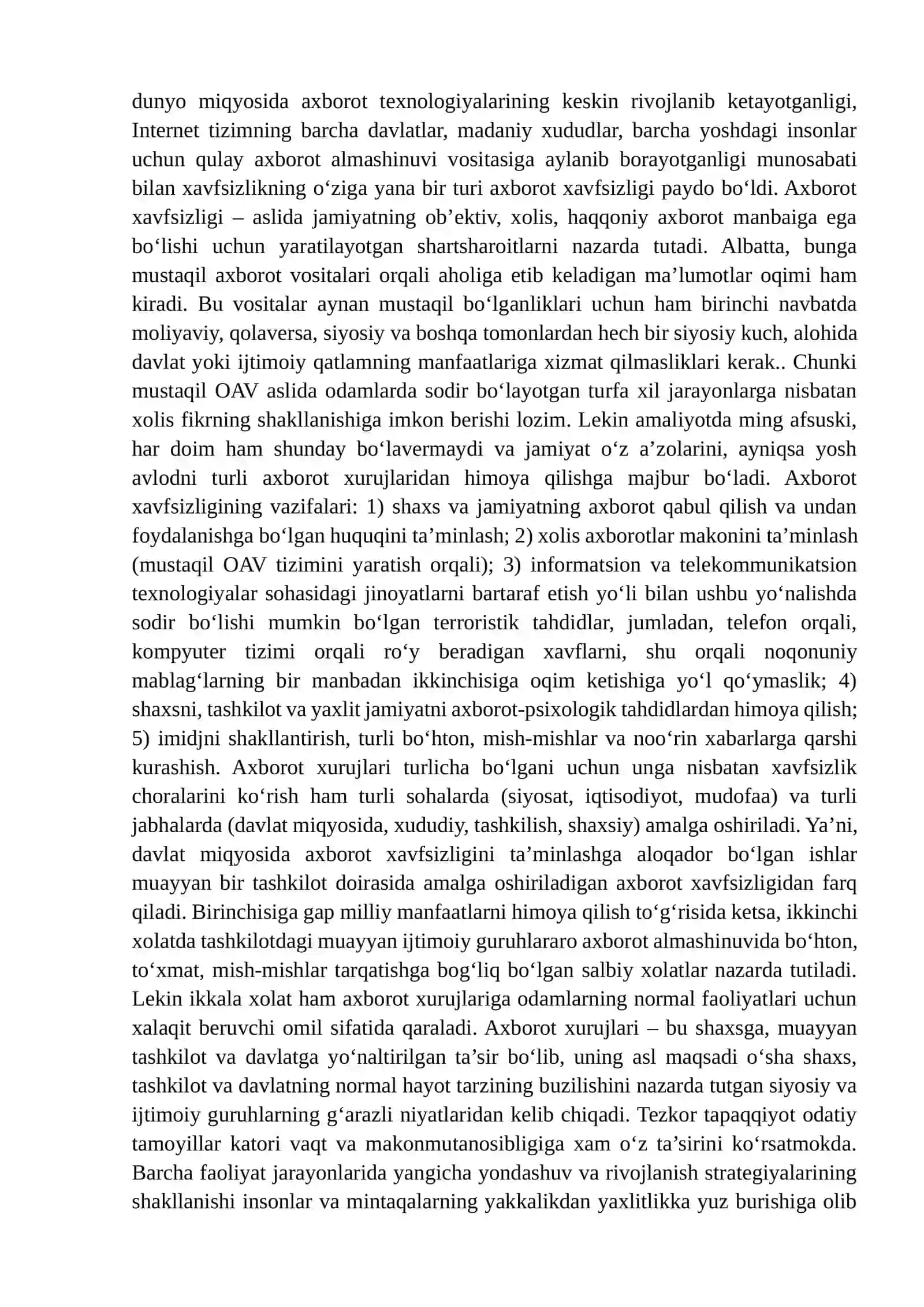 SHAXSGA YO‘NALTIRILGAN AXBOROT: PSIXOLOGIK, DINIY VA MADANIY TAHDIDLAR 3