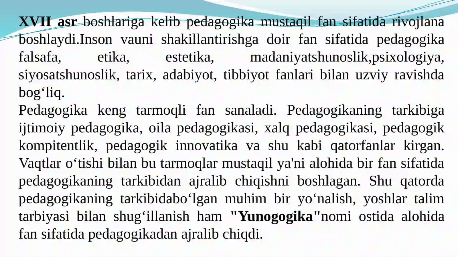 Yunogogikapedagogikaningbirtarmog‘isifatida 3