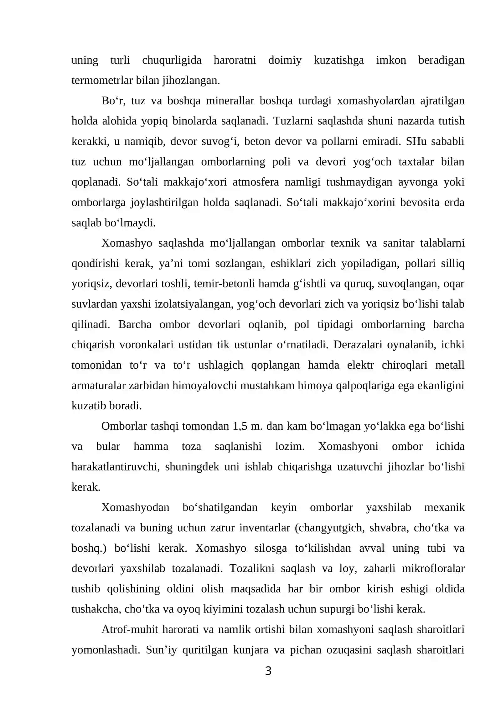 Oqsil vitaminli qo‘shimcha, premiks, karbamid konsentrati ishlab chiqarish asoslari 3