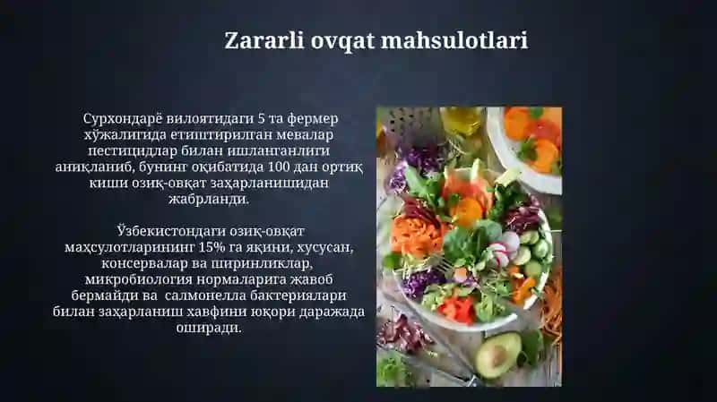 Zararli ovqat mahsulotlari 3