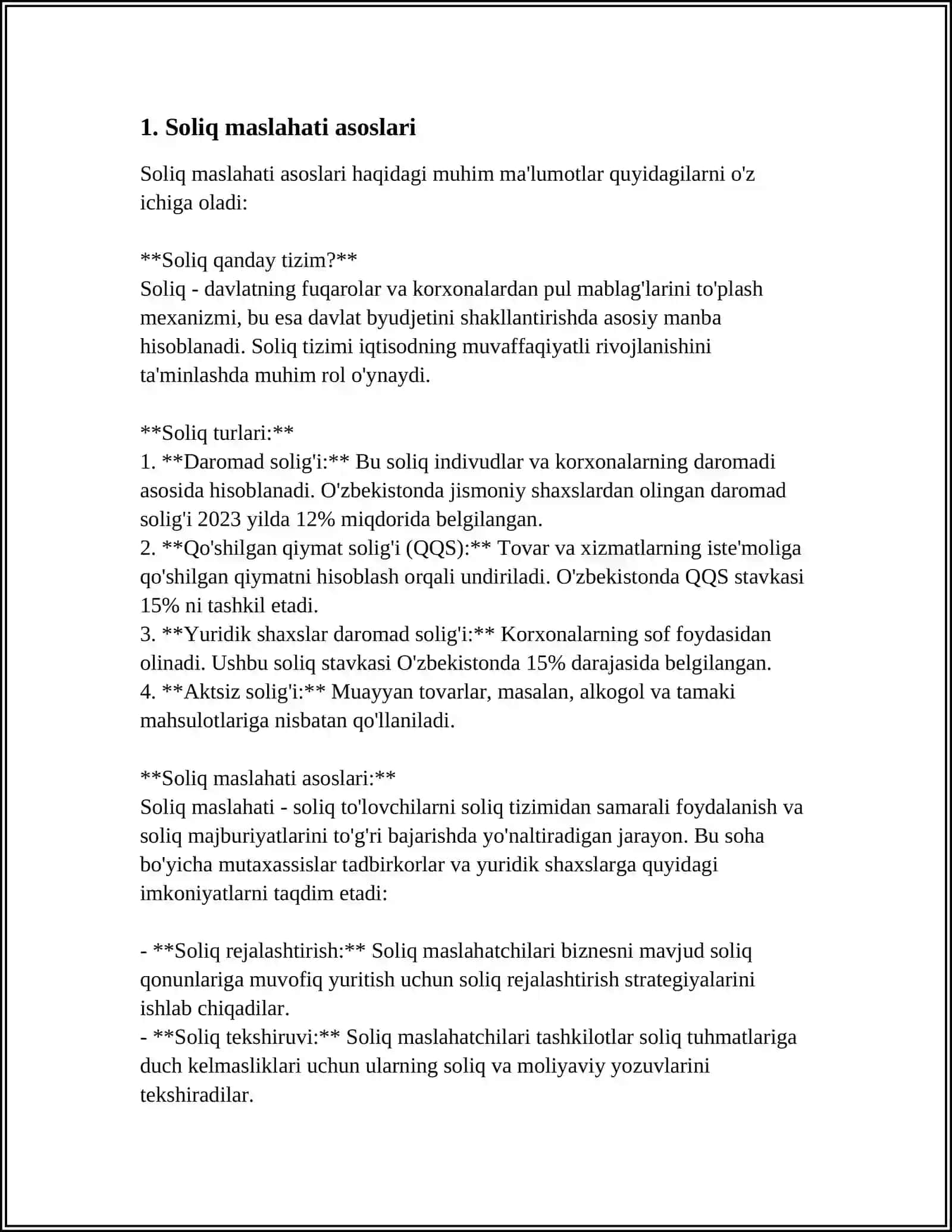 SOLIQ MASLAHATINING USLUBIY ASOSLARI 3