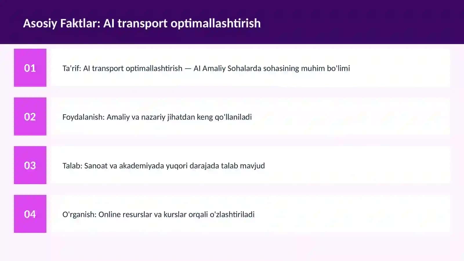 AI transport optimallashtirish 3