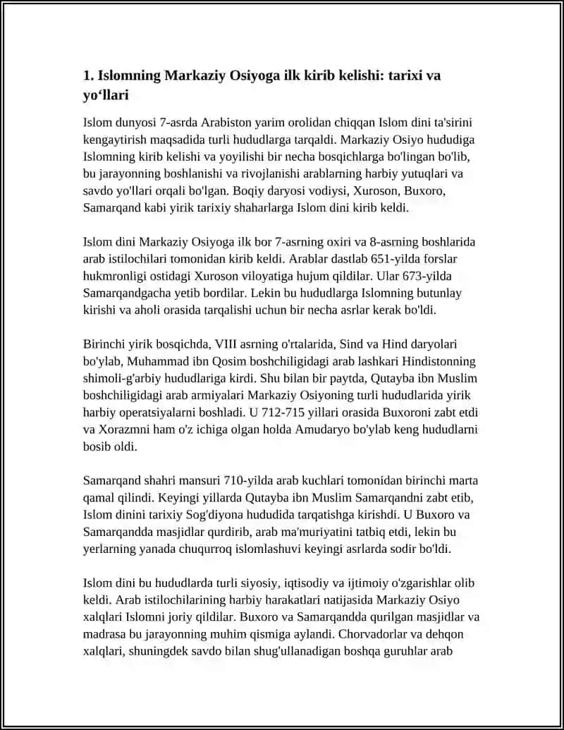 MARKAZIY OSIYOGA ISLOMNING KIRIB KELISHI VA IJTIMOIY MA'NAVIY TARBIYADAGI OʻZGARISHLAR 3