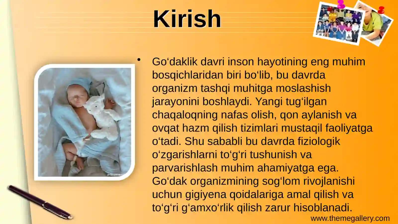 Go‘daklik davrining fiziologik xususiyatlari 3