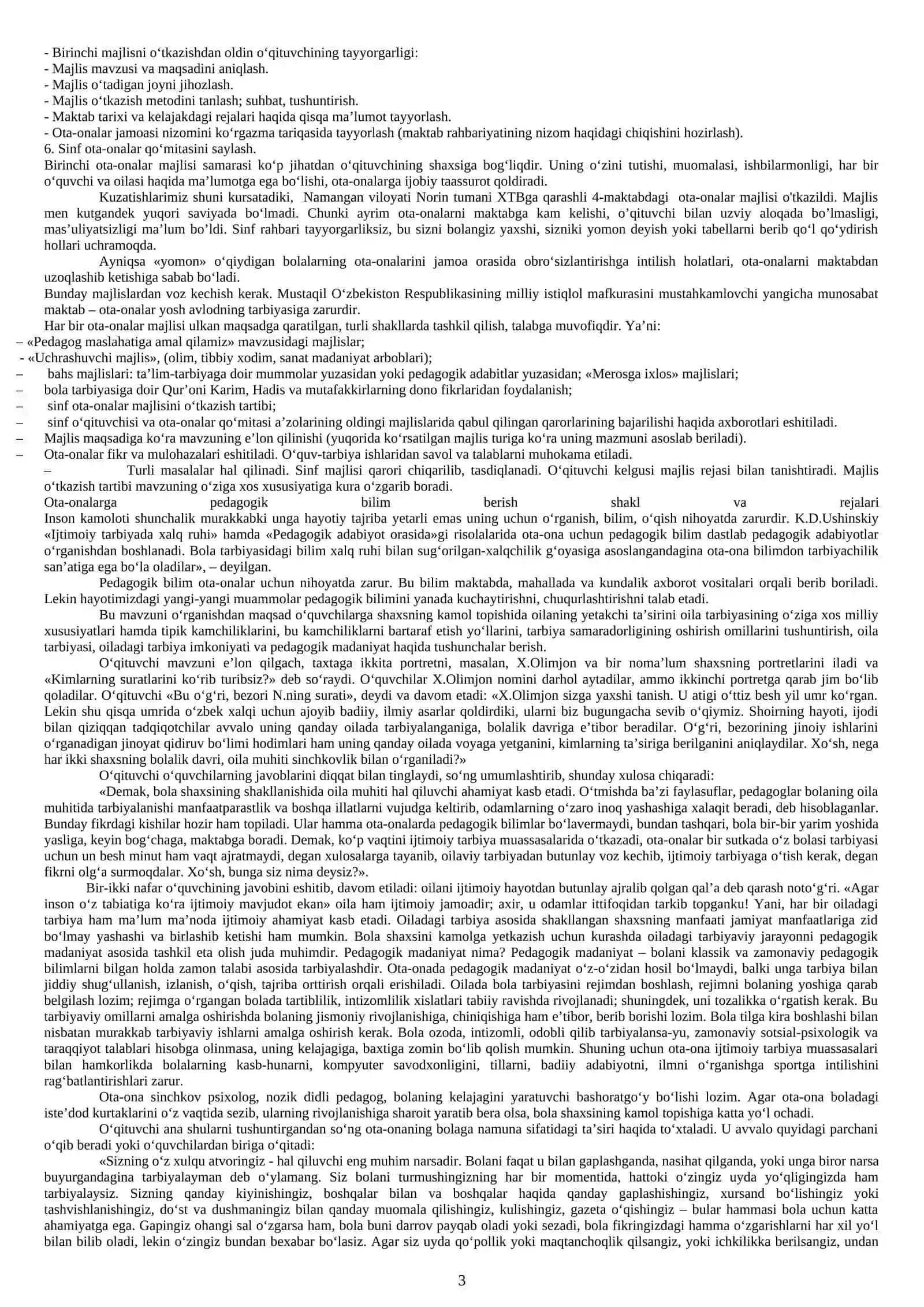 Jamoani tashkil qilish metodikasi. Jamoada shaxsni tarbiyalash 3