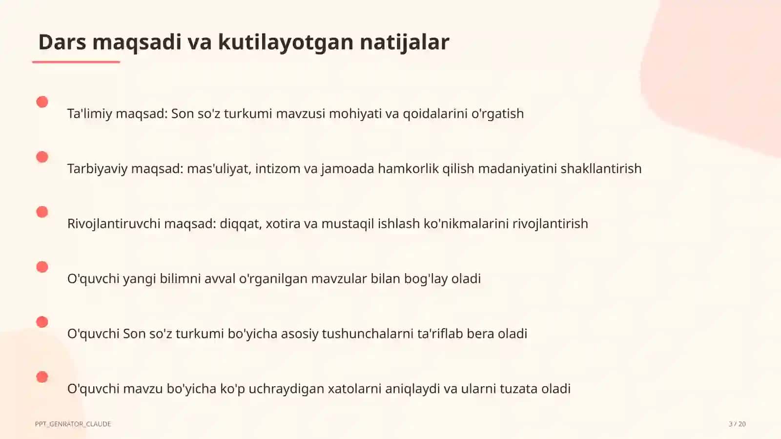 Son so'z turkumi (4-sinf) 3