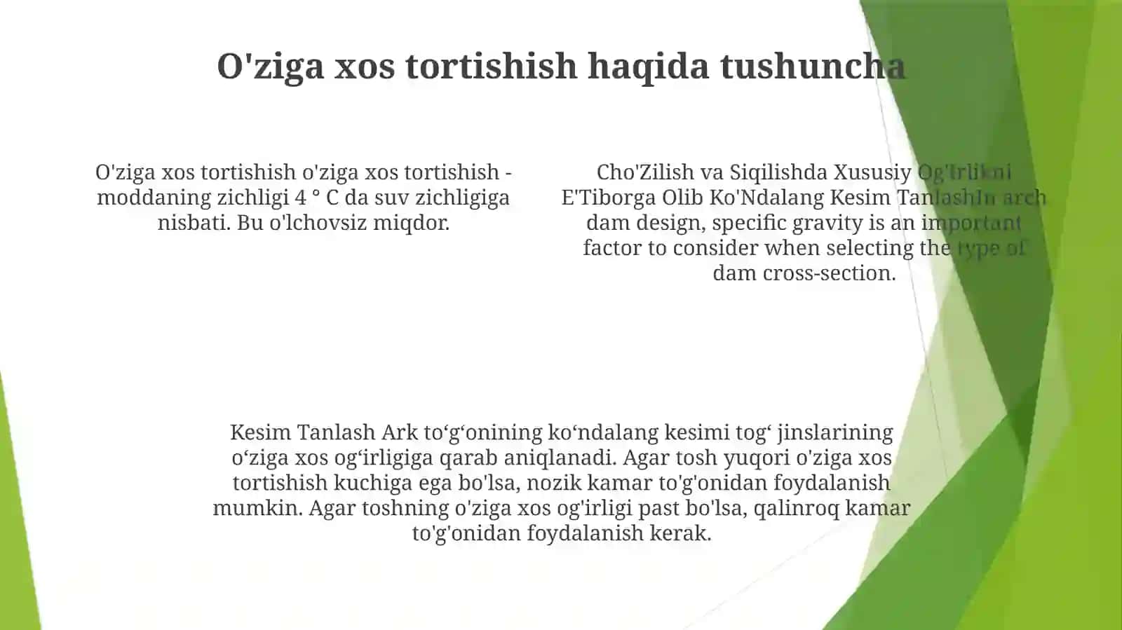 Cho'Zilish Va Siqilishda Xususiy Og'Irlikni E'Tiborga Olib Ko'Ndalang Kesim Tanlash 3